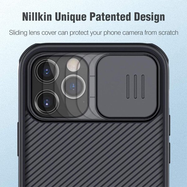 Apple iPhone 14 Pro Max Nillkin Case, CamShield Series Shockproof Heavy Duty Protective Case With Slide Camera Cover (Black)