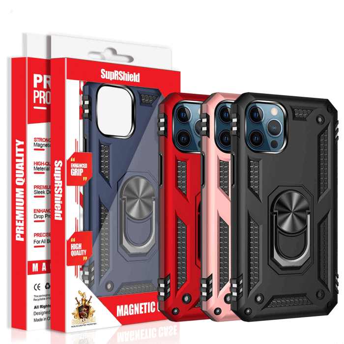 Apple iPhone Magnetic Ring Rugged Shockproof Case Heavy Duty Protective Back Cover