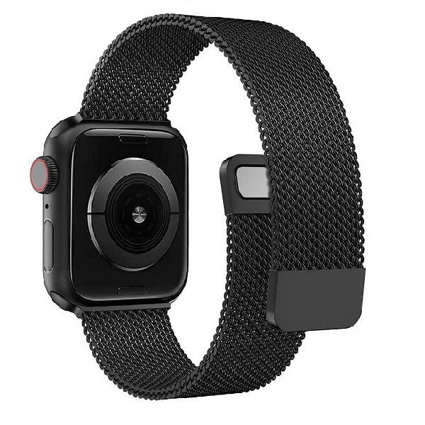 For Apple Watch iWatch Series SE 6 5 4 3 Band Stainless Steel Replacement Strap Wristband 38mm 40mm 42mm 44mm (Black)