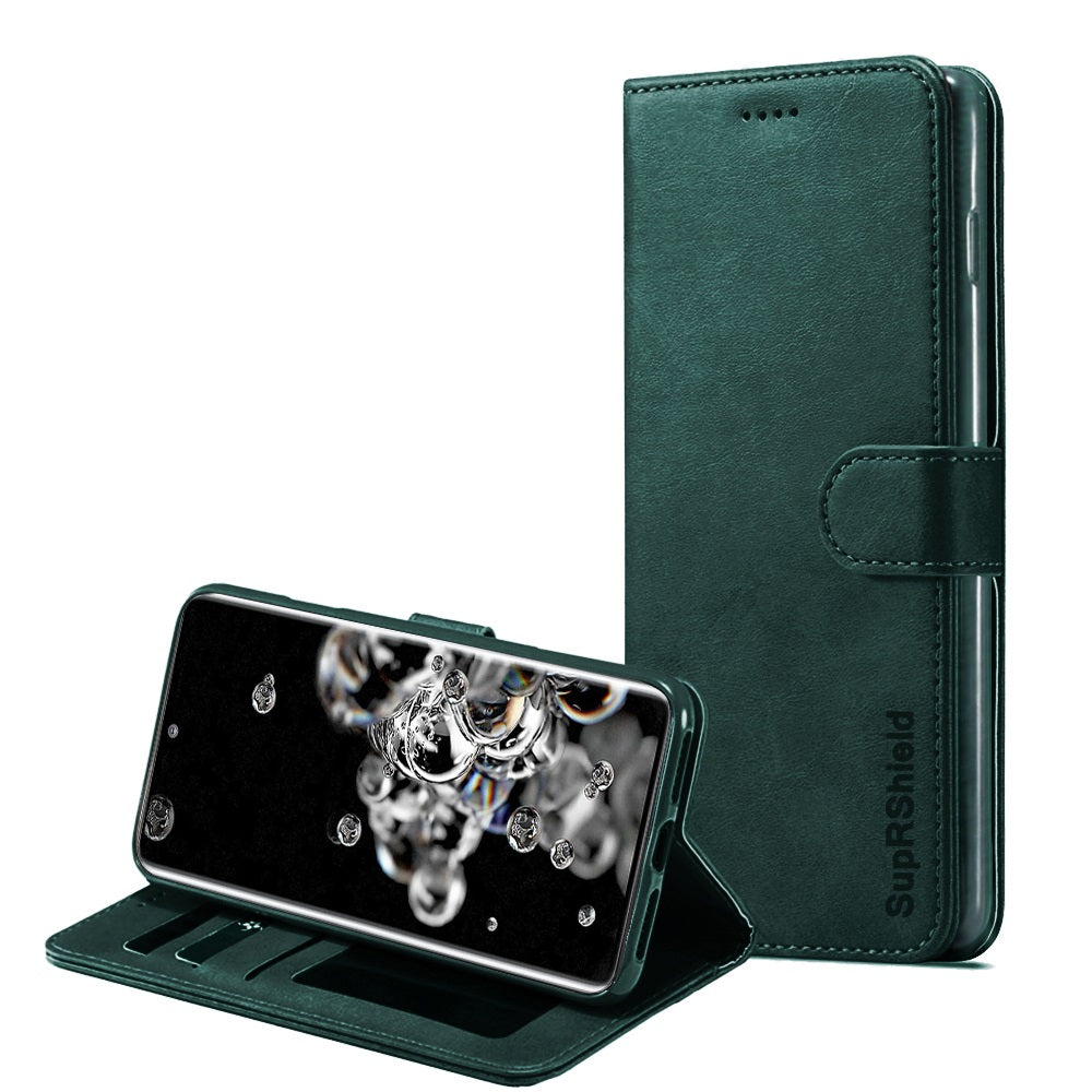 For Samsung Galaxy SupRShield Wallet Case Flip Leather Card Slots Magnetic Stand Cover
