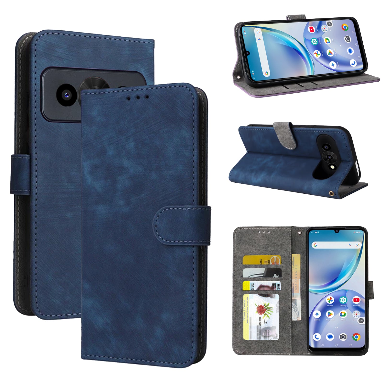 For Optus X Value 5G Wallet Case Flip Leather Card Slots Magnetic Stand Covera
