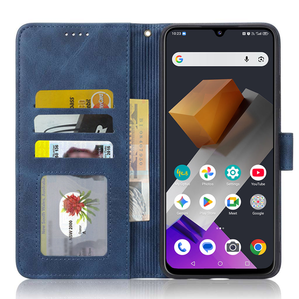 For Optus X Total 2 Wallet Leather Case Flip Leather Magnetic Stand Cover