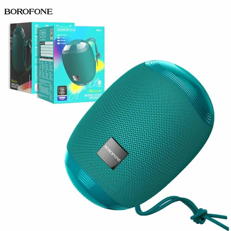 Borofone BR6 Miraculous Sports Portable Waterproof iPX5 Wireless Bluetooth Speaker (Peacock Blue)