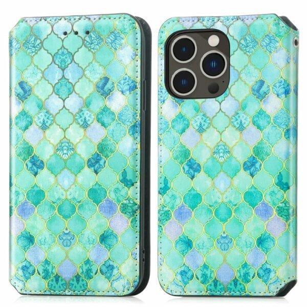 CaseNeo For iPhone 15 15 Pro 15 Pro Max 15 Plus Leather Wallet Flip Case With RFID Blocking Credit Card Holder Slots Cover