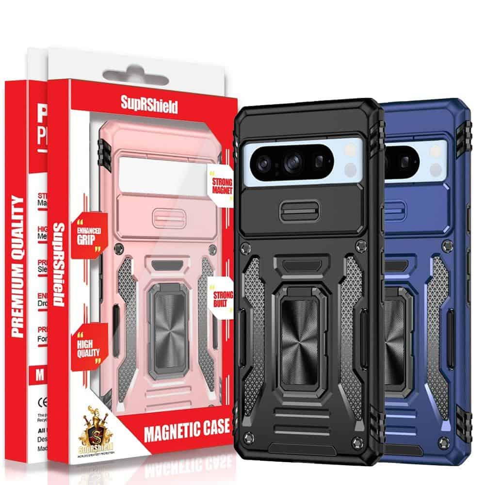 For Google Pixel 8 8 Pro Magnetic Ring Rugged Shockproof Case Heavy Duty Protective Back Cover