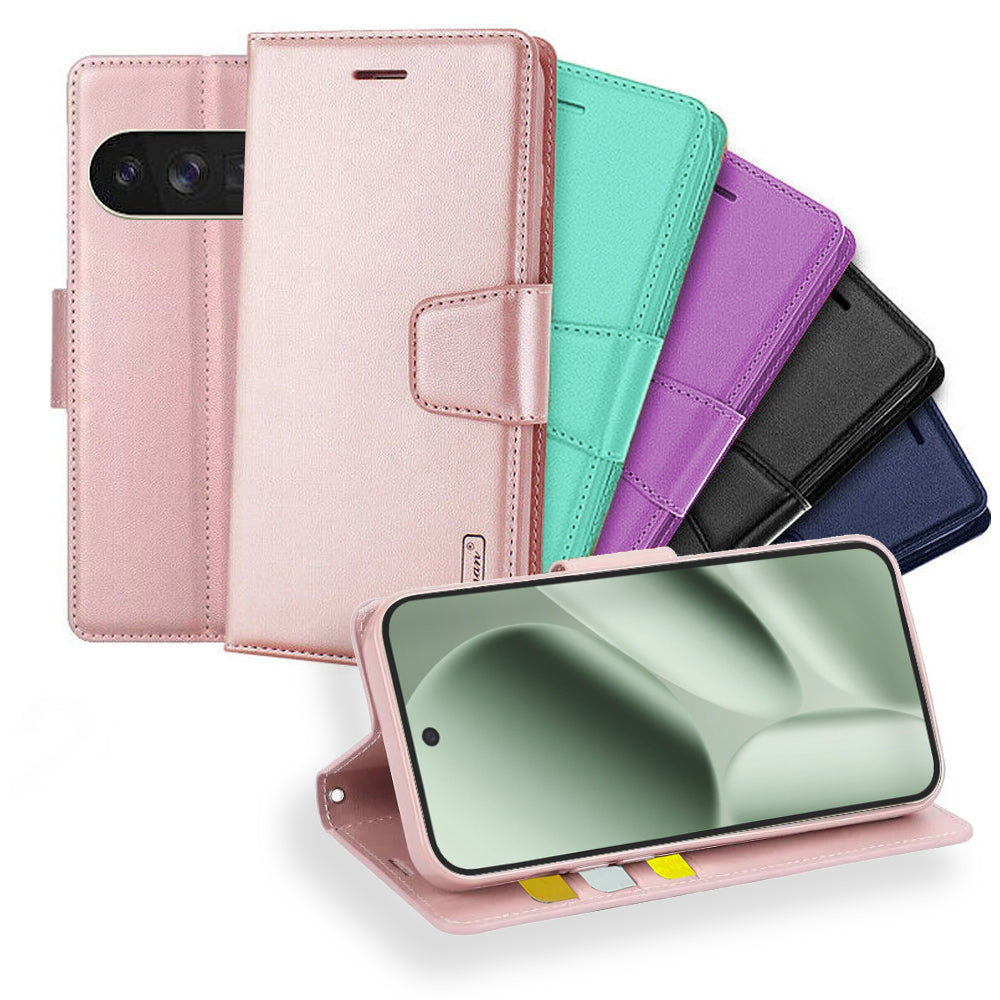 Hanman Wallet Leather Flip Case Cover For Google Pixel