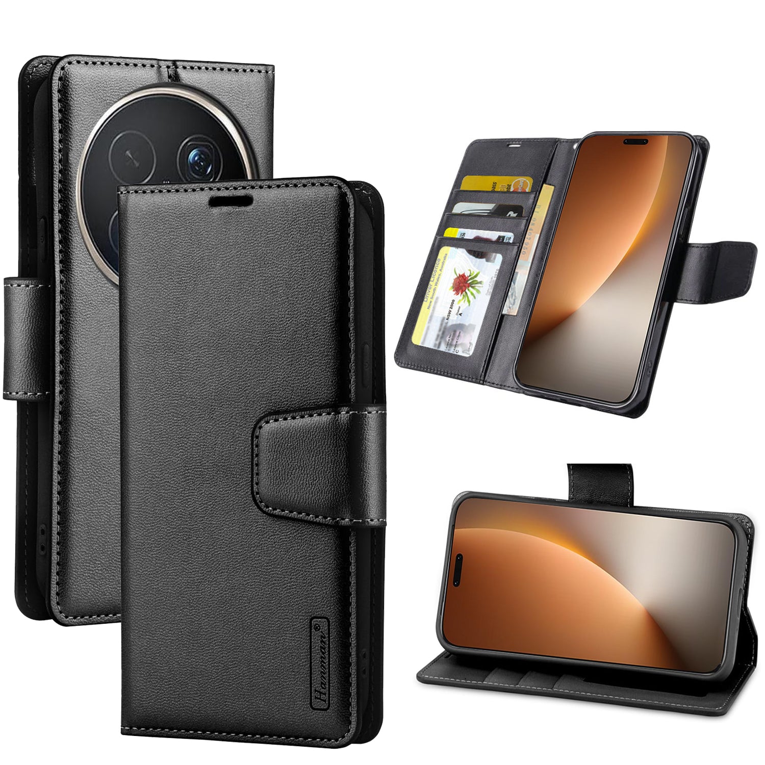 For Honor Genuine Hanman Wallet Leather Flip Case Cover All Models