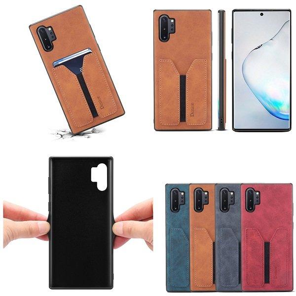 Denior For Samsung Galaxy Note Leather Case with Elastic Wallet Card Holder Slot Pocket Cover