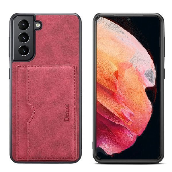 Denior For Samsung Galaxy S Series Leather Case with Elastic Wallet Card Holder Slot Pocket Cover