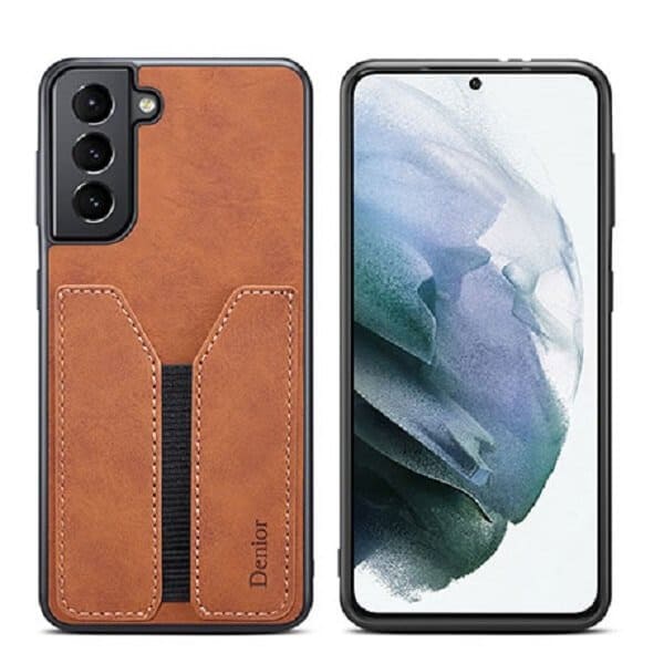Brown Denior Samsung Galaxy S21 Leather Case