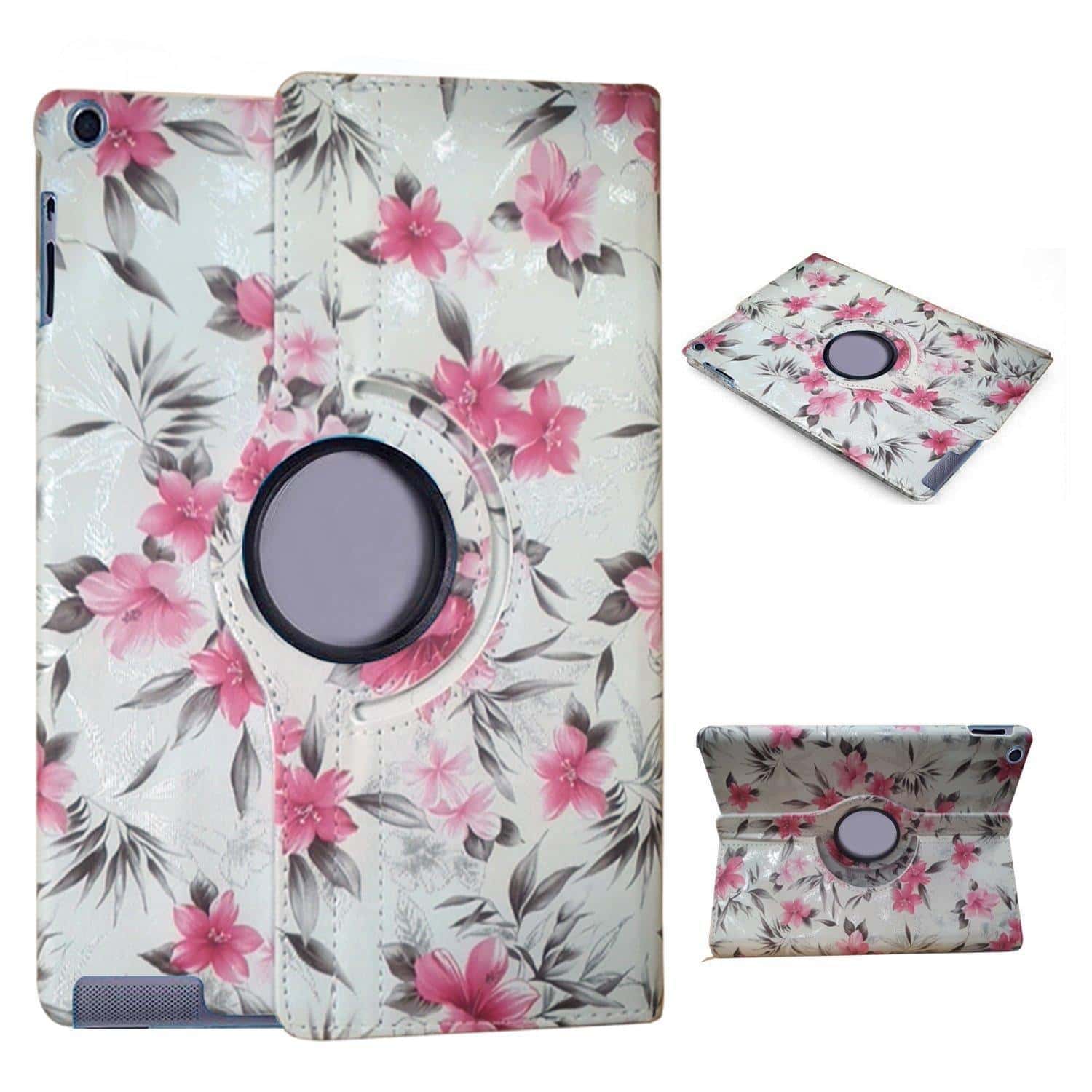 360 Degree Rotating Stand Flip Leather Case Cover for All Samsung Galaxy TAB Models