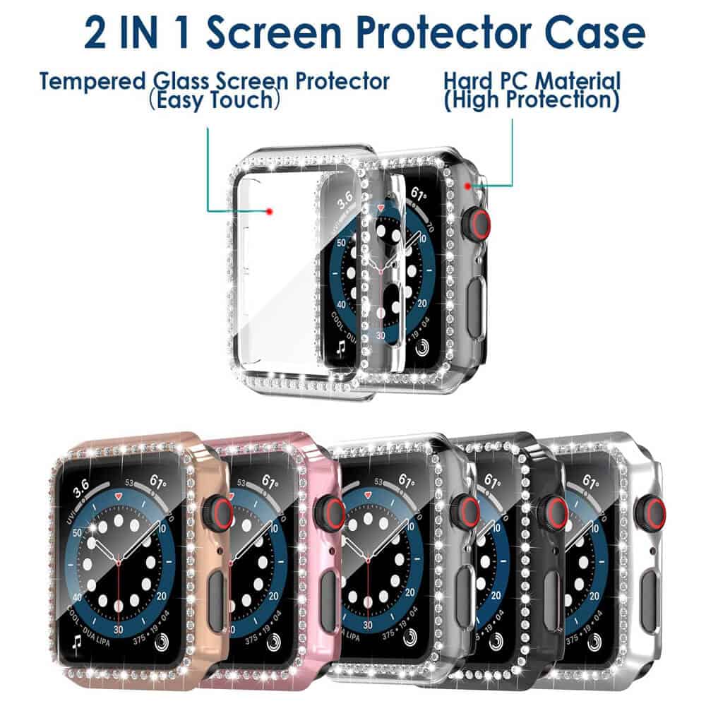 For Apple Watch 11 /10 42MM 46MM Hard Case iWatch Gel Case With Built-In Screen Protector
