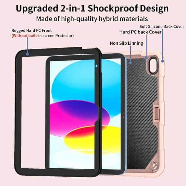 Butterfly Fancy Shockproof Heavy Duty Kickstand Case Cover With Pencil Holder For All Apple iPad Models