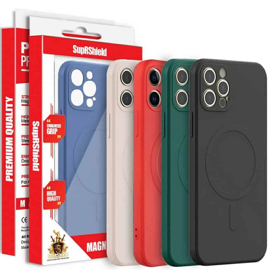 For Apple iPhone 15, 15 Plus, 15 Pro, 15 Pro Max MagSafe Magnetic Silicone Silky Soft Touch Full Protective Anti Scratch Case Cover