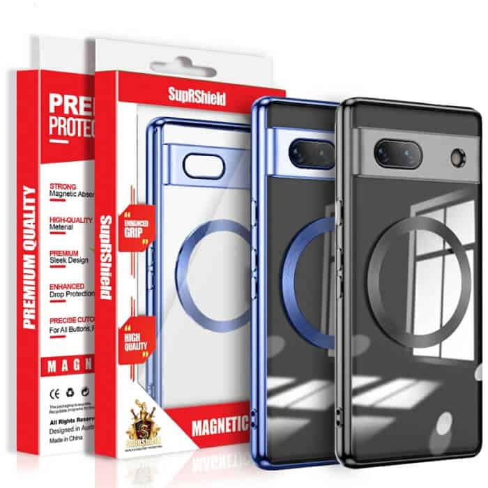 For Google Pixel 8/8Pro/8A/7A MagSafe Magnetic Case HaloLock Shockproof Scratch Resistant Back Clear Protective Cover