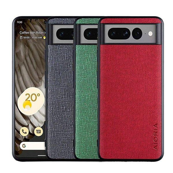 For Google Pixel AIORIA Textile Fabric Shockproof Soft TPU Heavy Duty Slim Back Case Cover