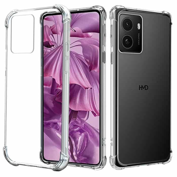 For HMD Clear Case Shockproof Tough Gel Clear Transparent Air Cushion Cover