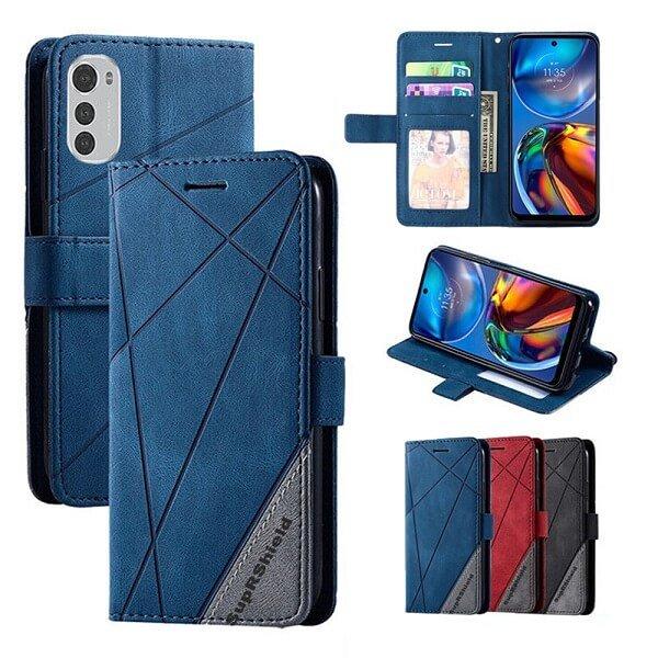 For Motorola Moto SupRShield Wallet Leather Card Holder Flip Protective Shockproof Magnetic Case Cover
