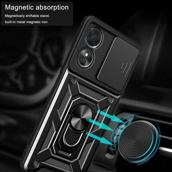 For Oppo Magnetic Ring Rugged Shockproof Case Heavy Duty Protective Back Cover