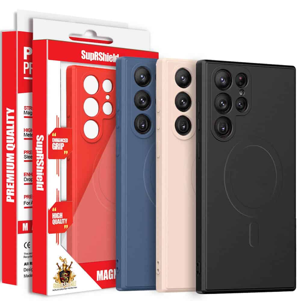 For Samsung Galaxy MagSafe Magnetic Silicone Silky Soft Touch Full Protective Anti Scratch Case Cover