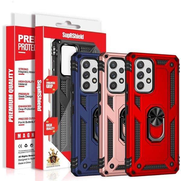 For Samsung Galaxy Magnetic Ring Rugged Shockproof Case Heavy Duty Protective Back Cover
