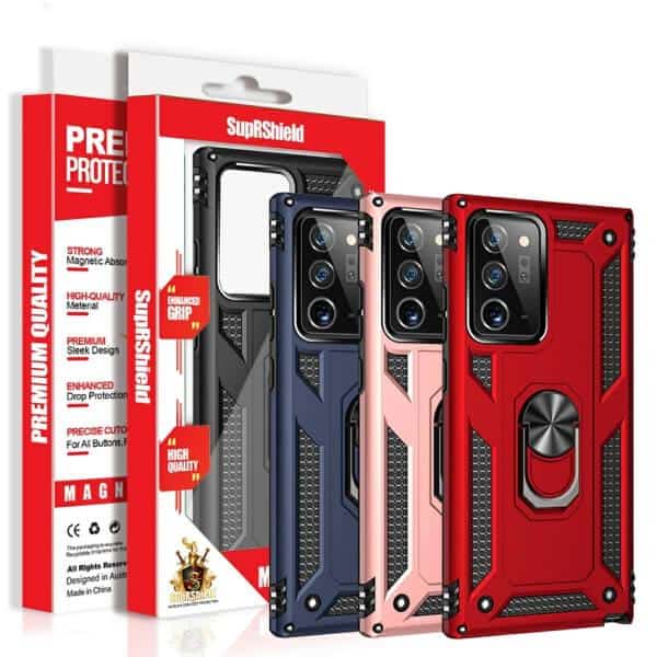 For Samsung Galaxy Note Magnetic Ring Rugged Shockproof Heavy Duty Protective Back Cover