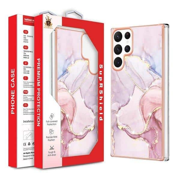 For Samsung Galaxy S Series Case Hard back Marble Pattern Slim Design Enhanced Camera and Screen Protection Girls and Women Cover