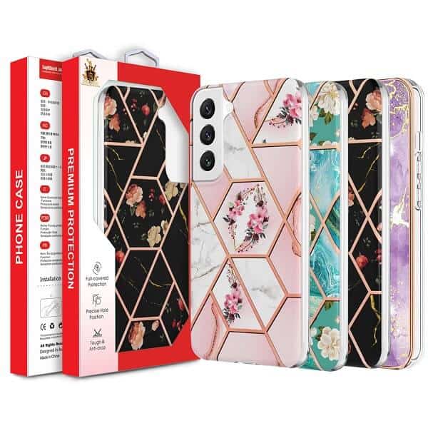 For Samsung Galaxy S Series Case Hard back Marble Pattern Slim Design Enhanced Camera and Screen Protection Girls and Women Cover
