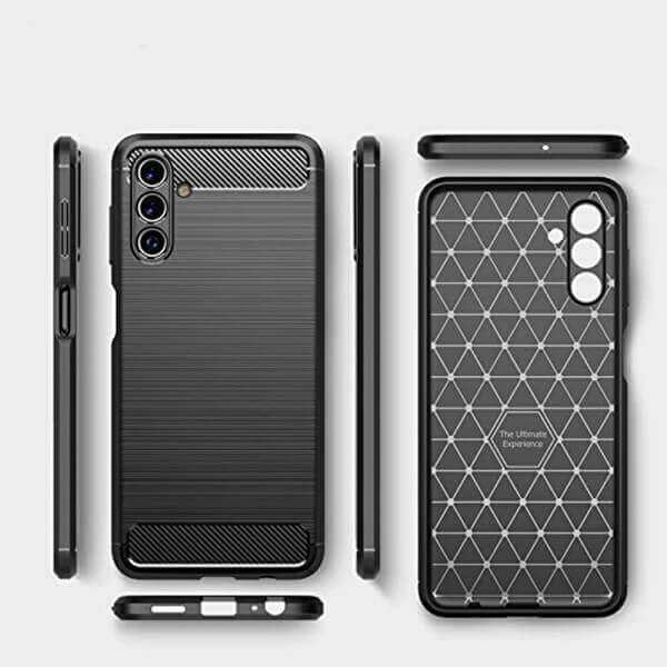 For Samsung Galaxy S Series Case Shockproof Heavy Duty Rugged Anti Knock Back Cover (Black)