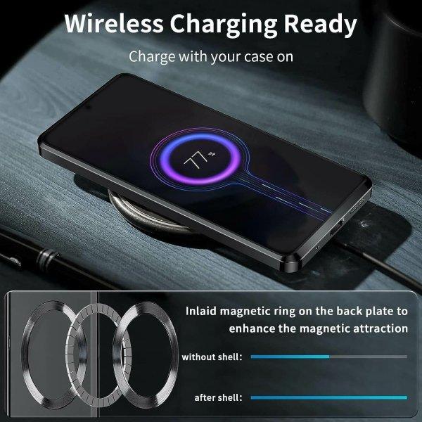 For Samsung Galaxy S25 S24 S23 S22 S21 Ultra Edge MagSafe Magnetic Case with HaloLock Shockproof Military Grade Protection Clear Cover