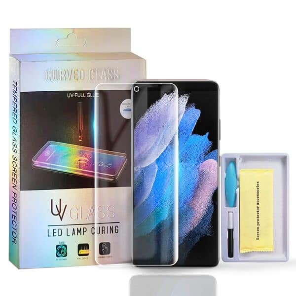 For Samsung Galaxy S23 Ultra UV Liquid Gel Tempered Glass Screen Protector Film Guard (Clear)