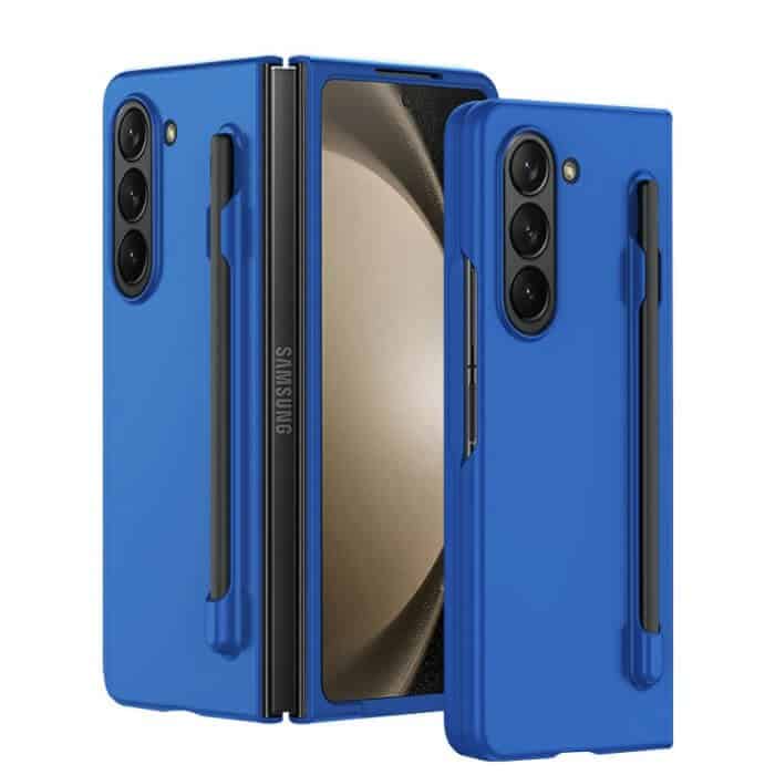 For Samsung Galaxy Z Fold 6 Case with S Pen Holder, with Hinge Protection [Front Built-in Screen Protector], Slim Hard PC Shockproof Phone Cover