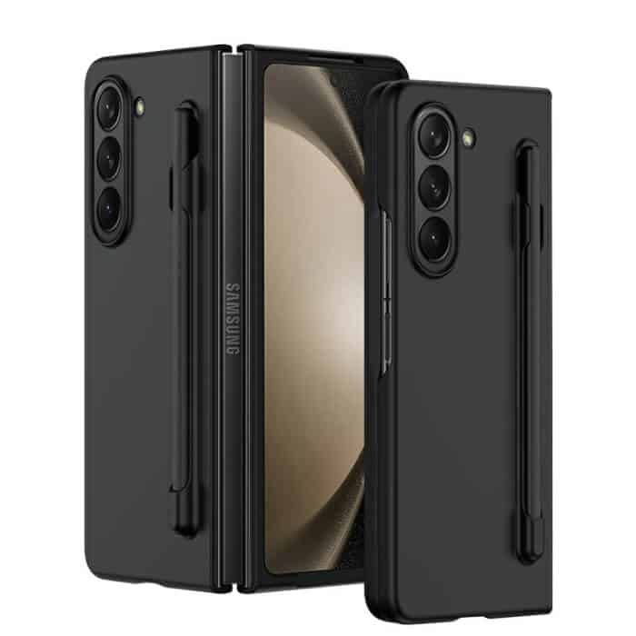 For Samsung Galaxy Z Fold 6 Case with S Pen Holder, with Hinge Protection [Front Built-in Screen Protector], Slim Hard PC Shockproof Phone Cover
