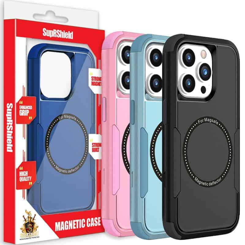 For iPhone 17/17Air/17Pro/15/15 Pro/15 Pro Max /15/17 Plus MagSafe Compatible 3in1 Case Hybrid Armor Heavy Duty Shockproof Cover