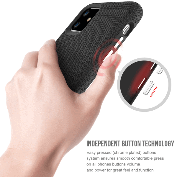 For iPhone Triangle Shockproof Case Heavy Duty Rugged Bumper Anti Knock Phone Back Cover