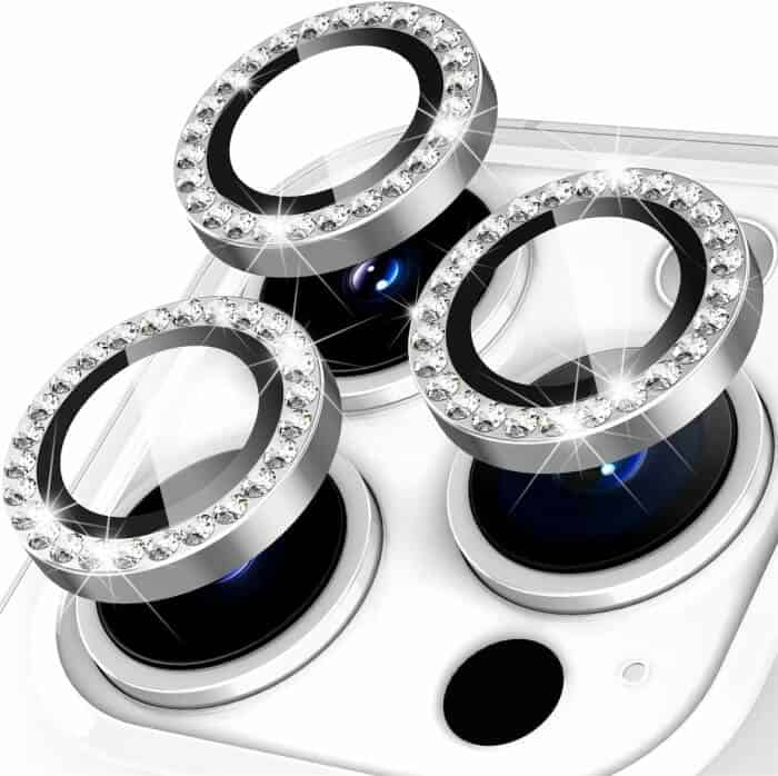 For iPhone Metal Ring Camera Lens Protector for Apple iPhone Models