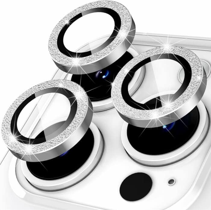 For iPhone Metal Ring Camera Lens Protector for Apple iPhone Models