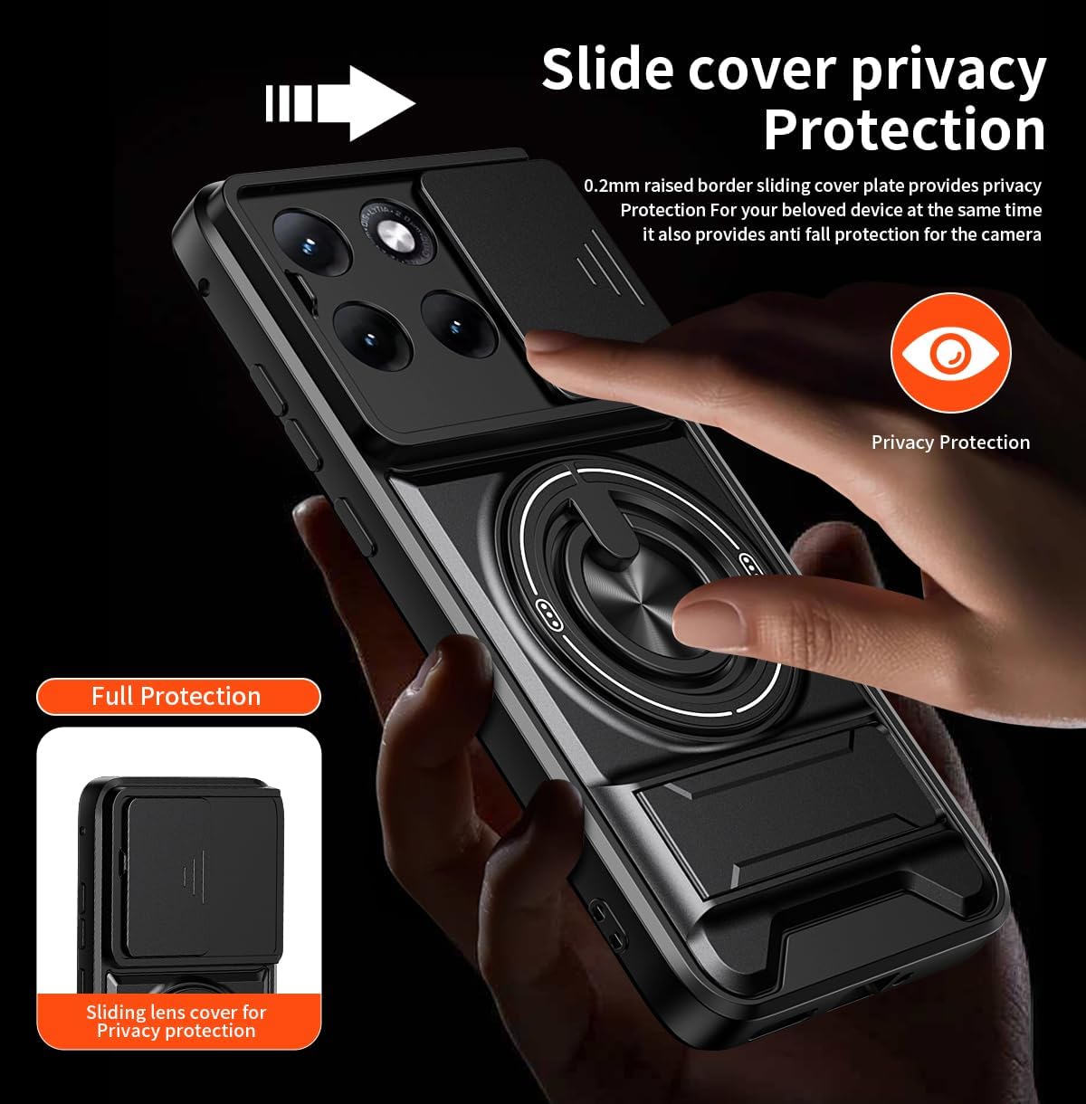 For Motorola Moto Magnetic Ring Rugged Shockproof Case Heavy Duty Protective Back Cover