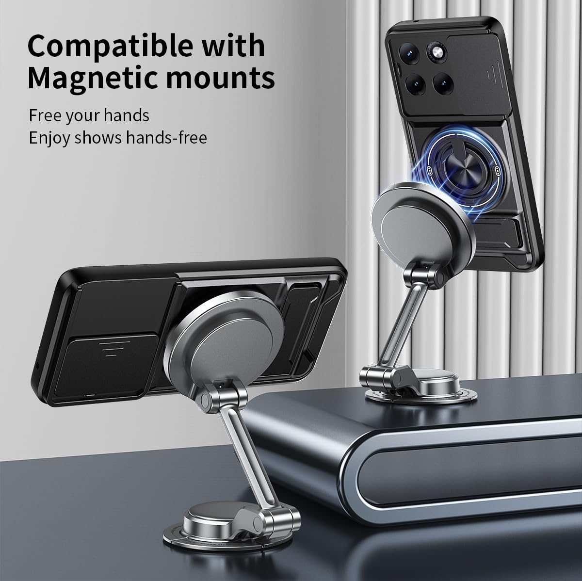 For Motorola Moto Magnetic Ring Rugged Shockproof Case Heavy Duty Protective Back Cover