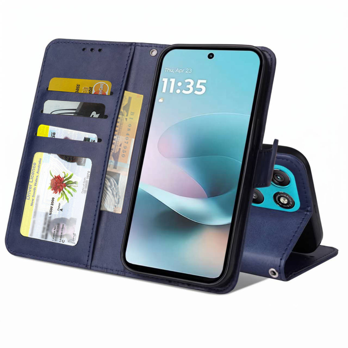 For Motorola Moto Wallet Leather Case Flip Leather Magnetic Stand Cover
