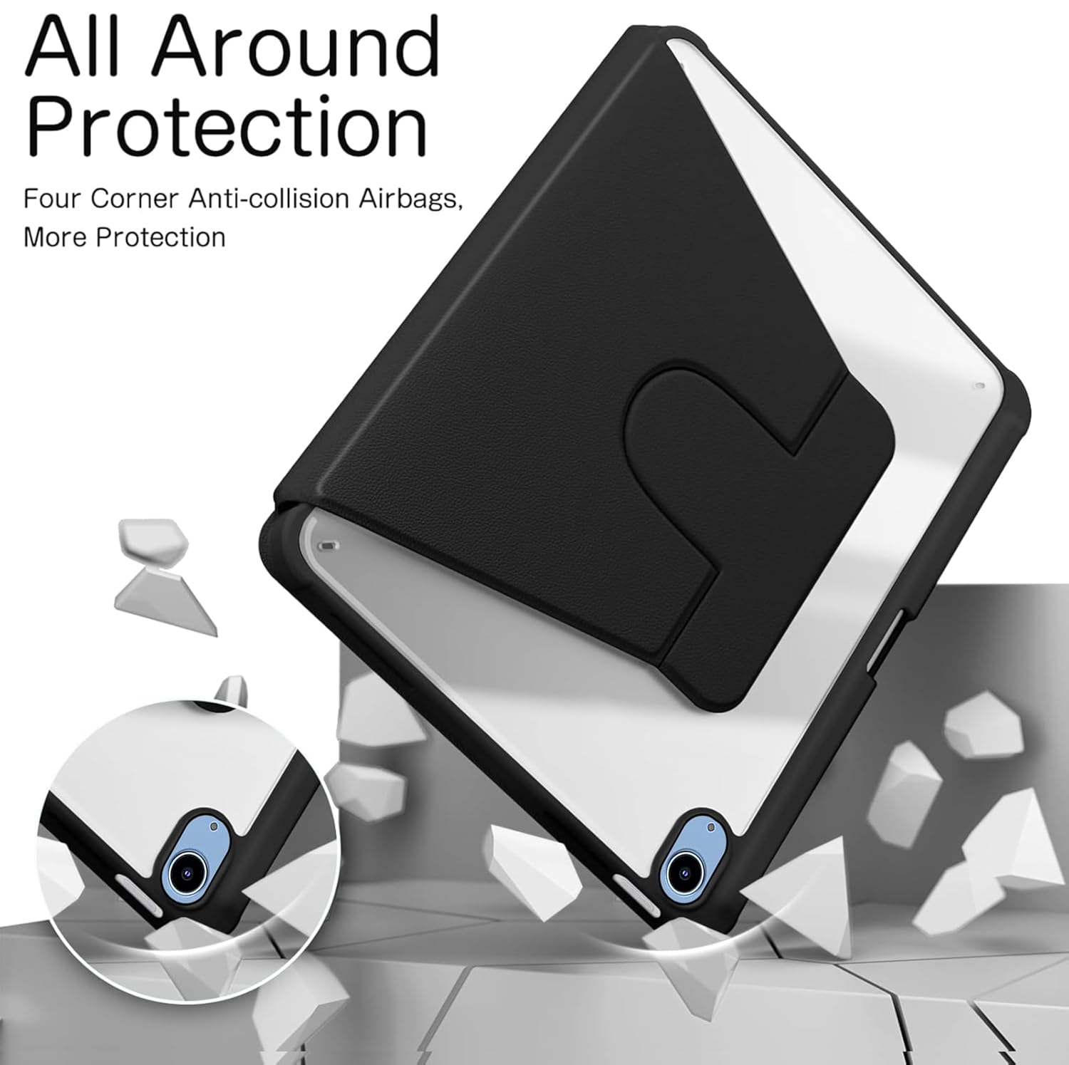 WITH PENCIL HOLDER Rotaing Folio Smart Leather Magnetic Stand Case Cover For Apple iPad 10th Gen / 11th Gen (A16) 2025