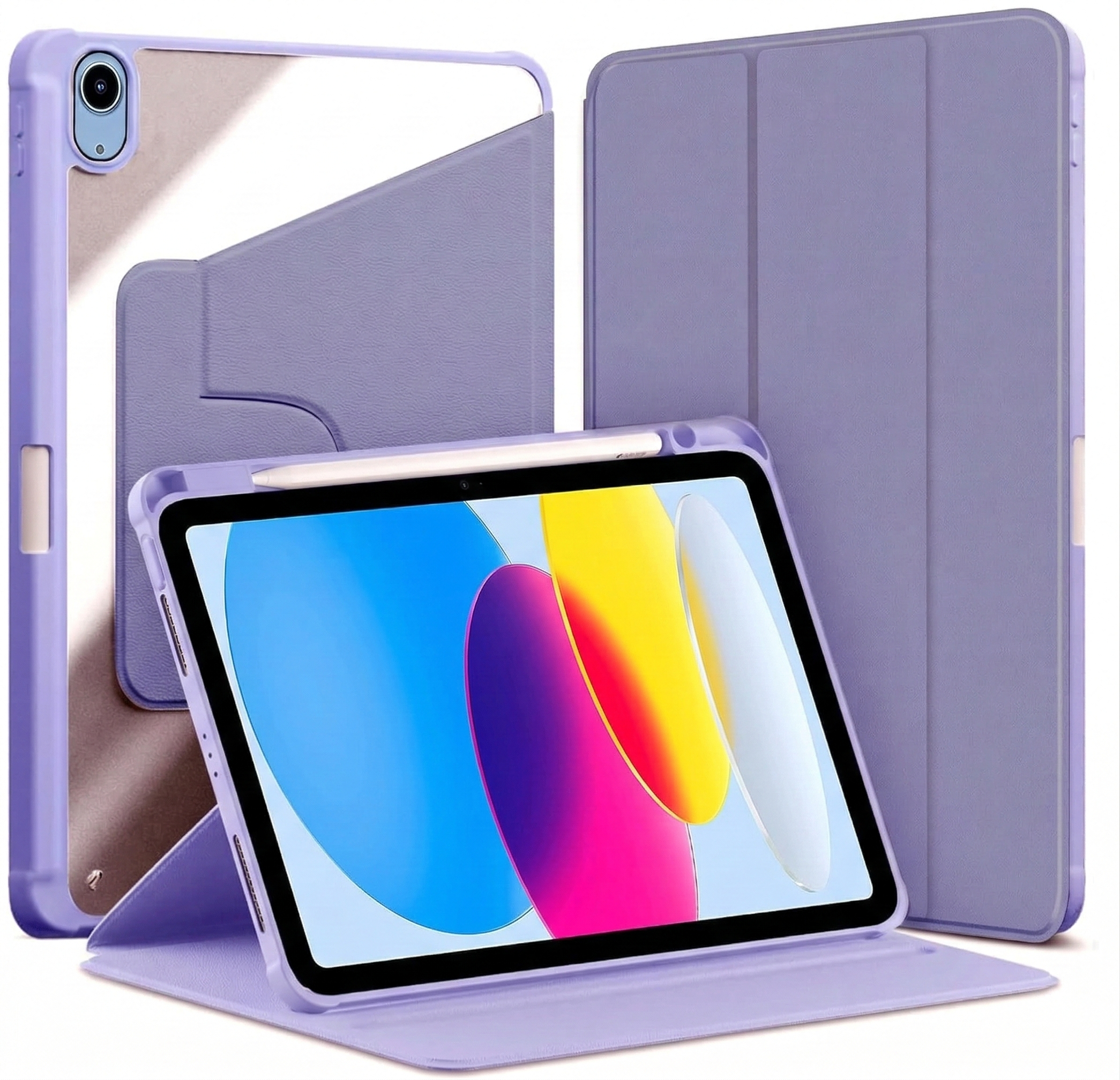 WITH PENCIL HOLDER Rotaing Folio Smart Leather Magnetic Stand Case Cover For Apple iPad 10th Gen / 11th Gen (A16) 2025