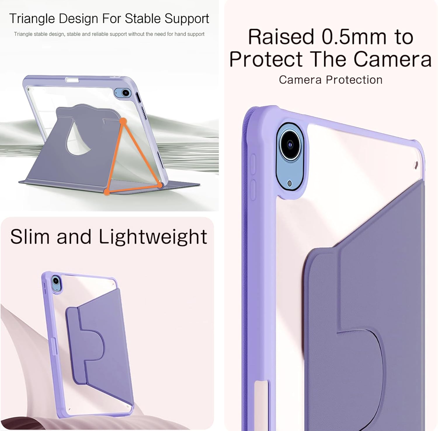 WITH PENCIL HOLDER Rotaing Folio Smart Leather Magnetic Stand Case Cover For Apple iPad 10th Gen / 11th Gen (A16) 2025