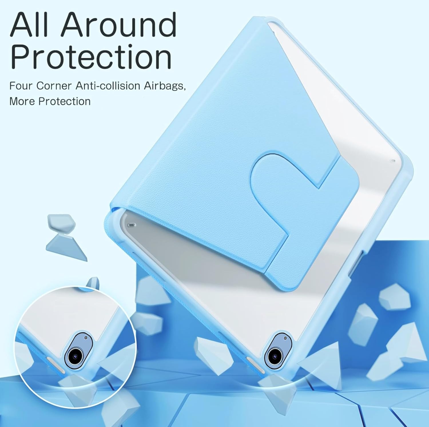 WITH PENCIL HOLDER Rotaing Folio Smart Leather Magnetic Stand Case Cover For Apple iPad 10th Gen / 11th Gen (A16) 2025