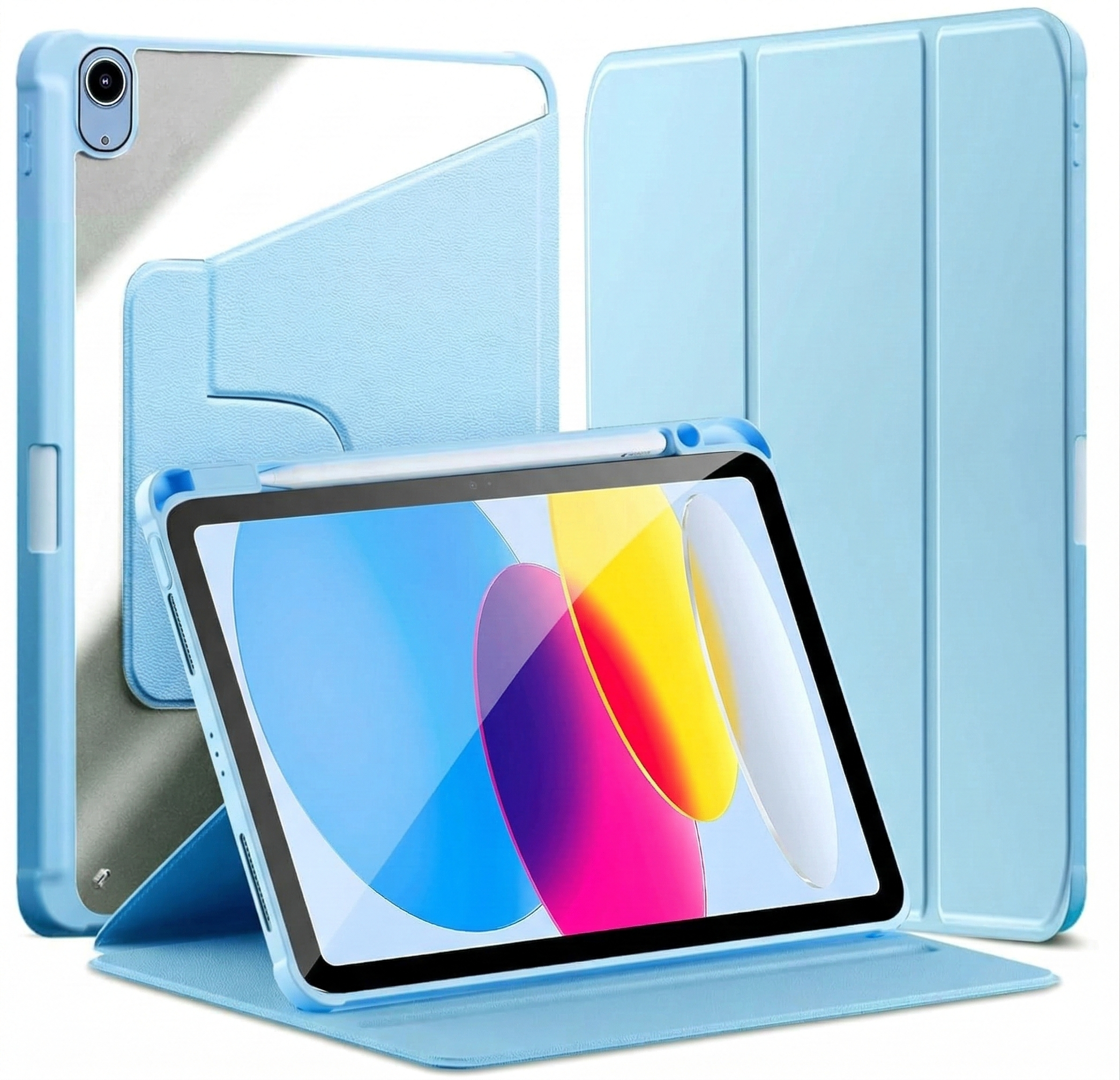 WITH PENCIL HOLDER Rotaing Folio Smart Leather Magnetic Stand Case Cover For Apple iPad 10th Gen / 11th Gen (A16) 2025