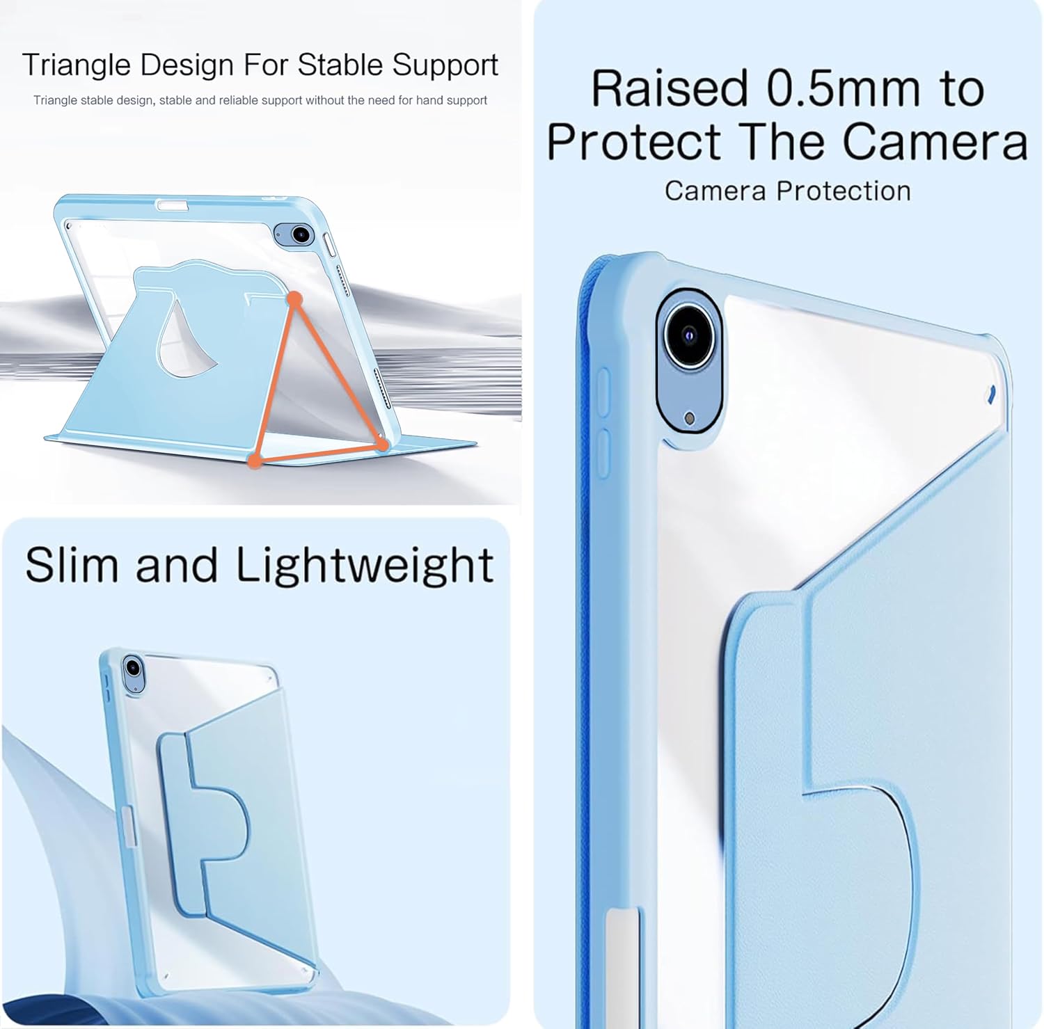 WITH PENCIL HOLDER Rotaing Folio Smart Leather Magnetic Stand Case Cover For Apple iPad 10th Gen / 11th Gen (A16) 2025