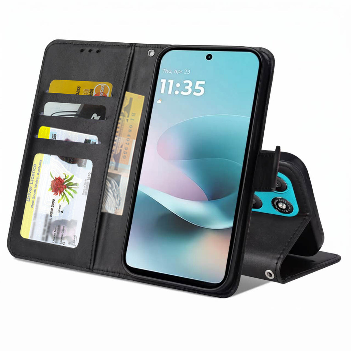 For Motorola Moto Wallet Leather Case Flip Leather Magnetic Stand Cover