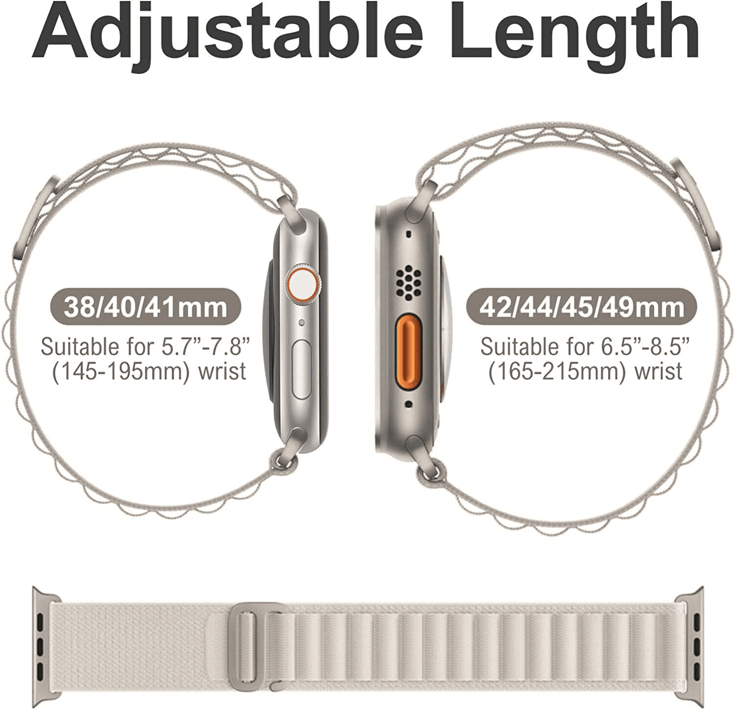 Alpine G Hook Wristband For Apple Watch Series 11 /10 /9 /8 /7 /SE /6 /5 /4 /3 /2 /1 Ultra 2 /3 Strap Replacement Wrist Band 38mm 40mm 41mm 42mm 44mm 45mm 46mm 49mm