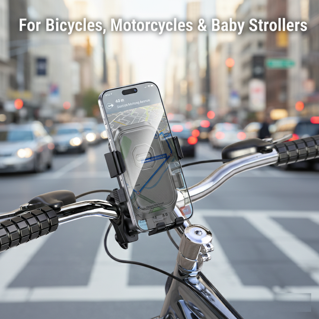 Borofone BH141 Bike Mount Heavy-Duty Smartphone Holder for Motorcycles & Bicycle