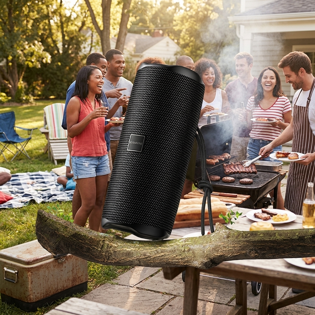 BOROFONE BR100 Joy Sports Wireless Bluetooth BT6.0 Portable Speaker ( Black )